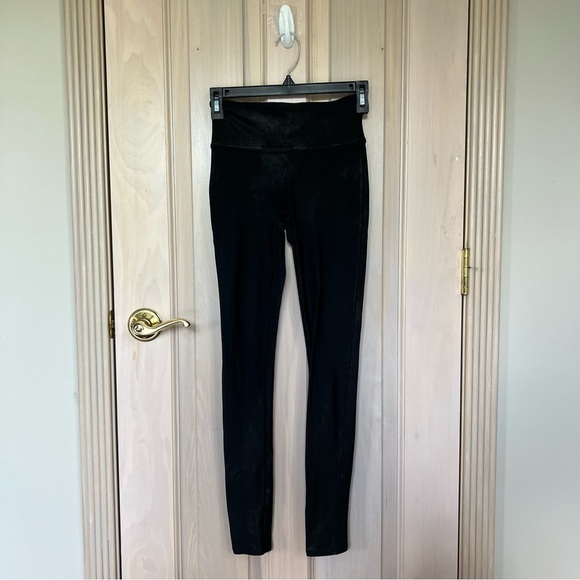 SPANX high rise metallic black leggings 9769 - Picture 1 of 10